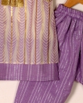 Purple Dhoti Set