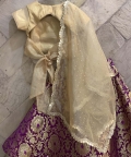 Brocadeand Tissue Lehenga
