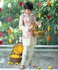 Ivory Floral Jacket Set