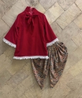 Raspberry Pink Kurti-Dhoti Set
