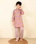Lotus Kurta Set (Purple)