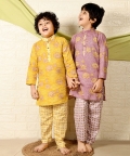Lotus Kurta Set (Purple)