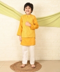 Lurex Jacket Set (Mustard Yellow)