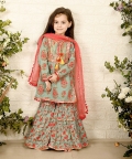 Teal Booti Sharara Set