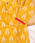 Yellow Ikat Kurta Set 