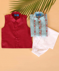 Abstract Kurta Jacket Set