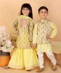 Yellow Mughal Jaal Sharara Set