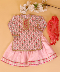 Pink Mughal Jaal Sharara Set
