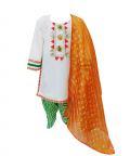 Tricolor Dhoti Kurta Set