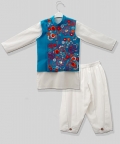 Embroidered Jacket With Kurta Pant