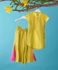 One Side Emboidered Tunic With Pant