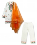 Tricolor Lace Kurta Set