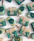 Giraffe Loaf + Monstera Popsicle (Set Of 2) Soap