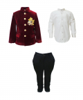 Burgundy Bandhgala And Jodhpuri Set