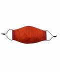 Dabka Handwork Orange Bridal Face Mask For Women