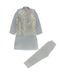 Leather Applique Kurta Set