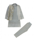 Leather Applique Kurta Set
