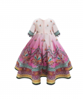 Pink Ombre Hand Embroidered Gown