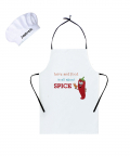 Personalised Love & Food Apron For Adult