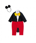 Micky Mouse Theme Romper With Hairband