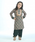 Green Shirt And Salwar Set
