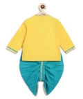 Baby Boy Krishna Dhoti Kurta Set-Yellow