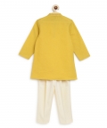 Boy Bird Embroidery Zari Kurta Set