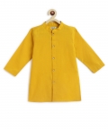 Jacquard Multi 3 Pc Bundi Set - Yellow