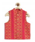 Jacquard Multi 3 Pc Bundi Set - Yellow