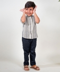 Self Stripes Shirt - Cream
