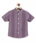 Self Kantha Shirt - Purple