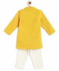 Elephant Kurta Pyjama Set - Yellow