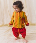 Shudhh Desi Dhoti Kurta Set-Yellow