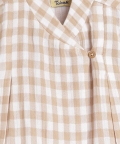 Check Mate Jhabla Set-Beige
