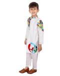 Ivory Embroidery Kurta With Bottoms