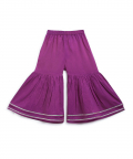 Girls Straight Strappy Sharara Set Printed Mango-Purple
