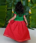 Baby Girl Bandhani Pattu Pavdai
