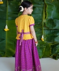 Girl Bandhani Pattu Pavdai