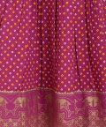 Girl Bandhani Pattu Pavdai