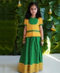 Girl Bandhani Pattu Pavdai