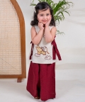 Elephant Top Set - Cream
