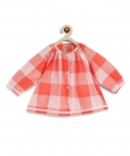 Chirpy Checks Jhabla Set-Red