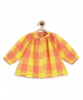 Chirpy Checks Jhabla Set-Yellow