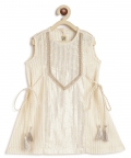 Golden Glam Suit Set-Cream
