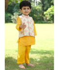 Embroidered Jacket With Kurta Set