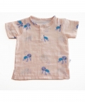 Tickle Tickle Toby Turtle Organic Muslin Shorts And Tee Set