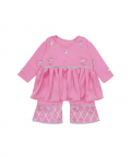 Traditional Pink Sharara Set In Romper Style