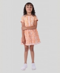 Hand Block Floral Printed 100 % Pure Cotton Frock