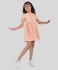 Hand Block Floral Printed 100 % Pure Cotton Frock