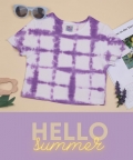 Tie Dye Pure Cotton Summer Crop Top